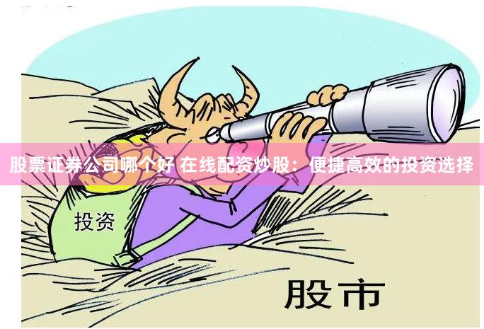 股票证券公司哪个好 在线配资炒股：便捷高效的投资选择