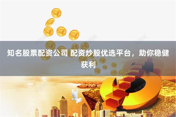 知名股票配资公司 配资炒股优选平台，助你稳健获利
